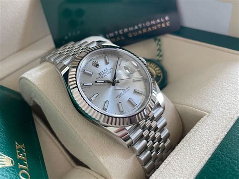 date silver rolex